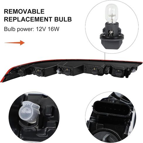 Tail Light Assembly Brake Stop For 2012 2013 2014 Ford Focus Sedan Right Passenger Side in Saudi Arabia