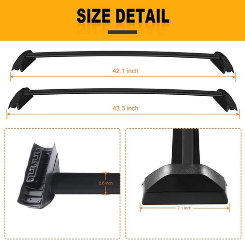 Ocpty Roof Rack Cross Cross Carrier Carrier Fit لعام 2002 2003 2004 2005 2006 لـ Honda CR-V المرافق. in Kuwait