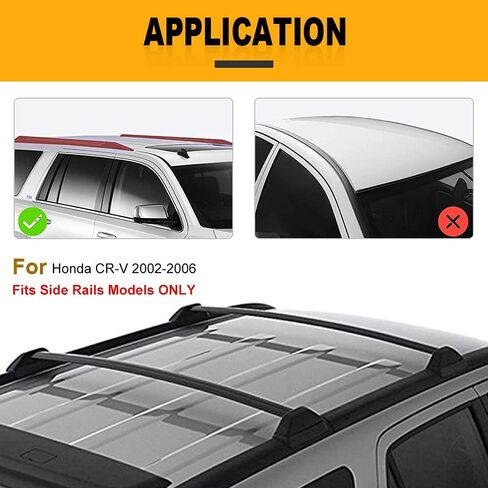 Ocpty Roof Rack Cross Cross Carrier Carrier Fit لعام 2002 2003 2004 2005 2006 لـ Honda CR-V المرافق. in Kuwait