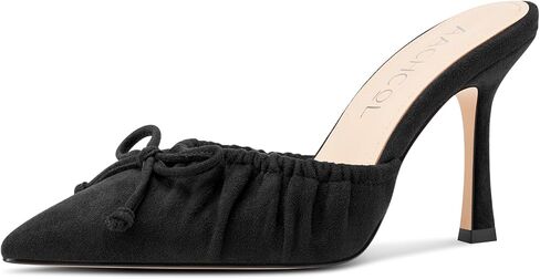 Aachcol Womens المدببة بأصابع القدم الخننقة عالية الكعب الكعب Slip-on Mours Wedding Prom Dress Shoes 3.9 بوصة الكعب in Kuwait