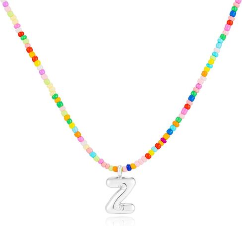 Vriua قلادة أولية ملونة للنساء - قلادة فقاعة مصنوعة يدويًا قلادة بذيئة لطيفة شاطئية بوهو للنساء قلادة قلادة المجوهرات العصرية in Kuwait