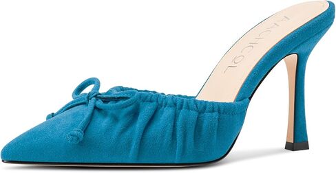 Aachcol Womens المدببة بأصابع القدم الخننقة عالية الكعب الكعب Slip-on Mours Wedding Prom Dress Shoes 3.9 بوصة الكعب in Kuwait