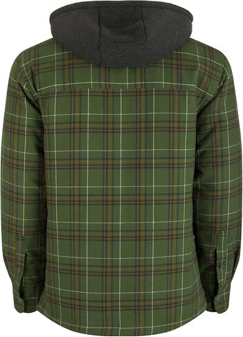 Drake Waterfowl Men Campfire Flannel Hoodie | Warm Full-Zip Outdoor Jacket Shirt |Collar with Attached Adjustable Hood in Saudi Arabia