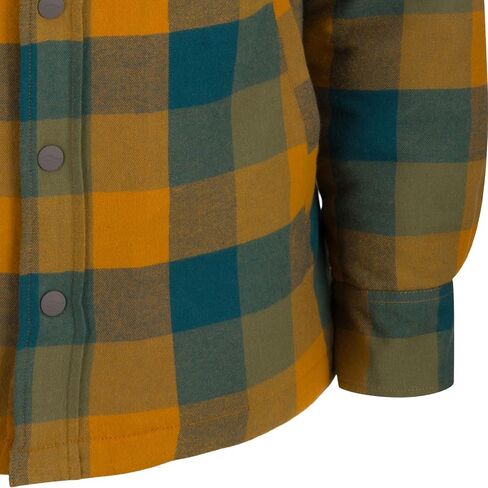 Drake Waterfowl Men Campfire Flannel Hoodie | Warm Full-Zip Outdoor Jacket Shirt |Collar with Attached Adjustable Hood in Saudi Arabia
