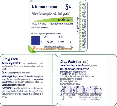 Boiron Nitricum Acidum 5C for Bleeding Fissures or Warts - 80 Pellets in Saudi Arabia