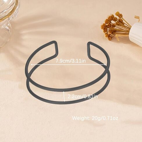 Arm Cuff Bracelet for Women Gold Arm Cuff Upper Arm Layered Cuff Bangle Bracelet Minimalist Armband Stackable Jewelry for Summer Beach in Saudi Arabia