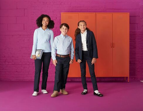 French Toast Girls' Long Sleeve Oxford Blouse in Saudi Arabia