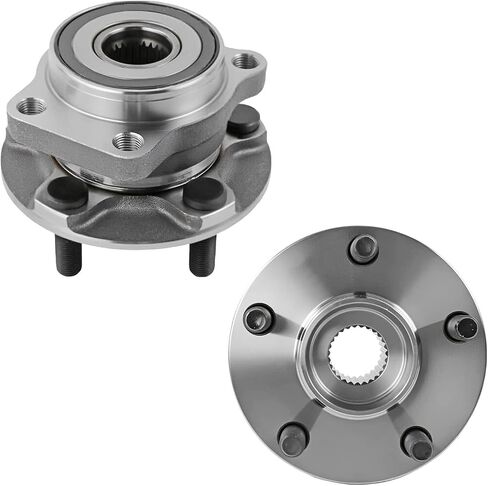 Detroit Axle - AWD Front Wheel Bearing Hubs Kit for Subaru Forester Impreza XV Crosstrek, 2 Wheel Bearing Hubs Assembly 2 Lower Ball Joints Replacement in Saudi Arabia