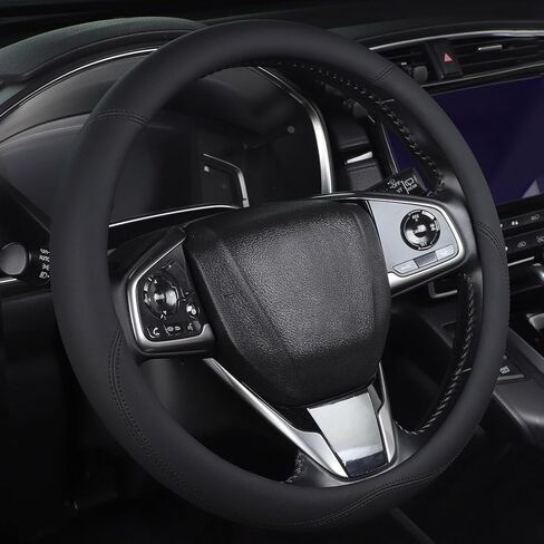 XL Size 16.5-17 Inch Steering Wheel Cover for Car, Van, Fits RV, Semi, Truck, Trailer, Bus, Big Rig Trucker, Classic Cars, Faux Leather Steering Wheel Grip Anti-Slip Design (Pink) in Kuwait