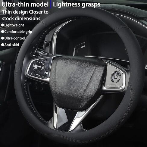 XL Size 16.5-17 Inch Steering Wheel Cover for Car, Van, Fits RV, Semi, Truck, Trailer, Bus, Big Rig Trucker, Classic Cars, Faux Leather Steering Wheel Grip Anti-Slip Design (Pink) in Kuwait