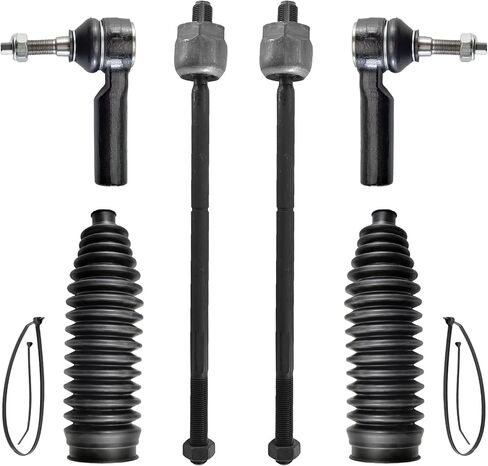 ASTARPRO - طقم تعليق 10PC في النهاية الأمامية لعام 2005-2010 فورد موستانج 2006 2007 2008 2009 ، 2 Lower Control Arms 2 Sway Bar Links 4 Inner و Outer Tie Rods 2 Boots & Bellows Replace in Saudi Arabia