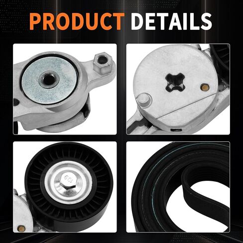 مجموعة موتر حزام القيادة المتوافقة مع Toyota Camry 2012-2017 ، Rav4 2009-2018 ، Scion TC 2011-2016 ، محرك 2.5L L4 DOHC فقط in Saudi Arabia