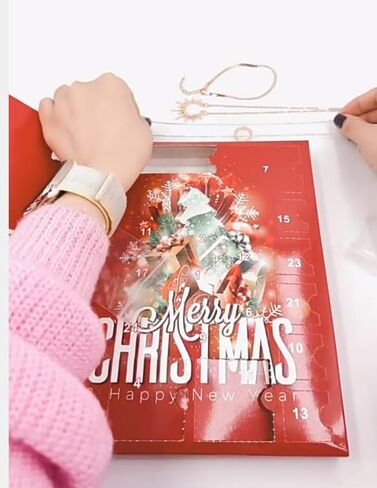 FTKV Christmas Jewellery Blind Box - | Women's Necklace Sets | Personalised Jewellery Boxes | Christmas Gifts | Brithday Gifts-(SDT081-2) in Saudi Arabia