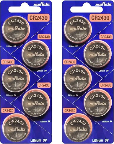 Murata CR2430 Battery DL2430 ECR2430 3V Lithium Coin Cell (100 Batteries) in Saudi Arabia