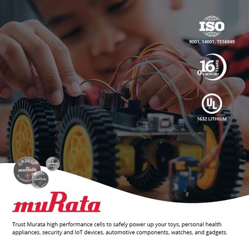 Murata CR2430 Battery DL2430 ECR2430 3V Lithium Coin Cell (100 Batteries) in Saudi Arabia