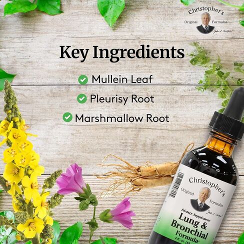 Christopher's Original Formulas Lung & Bronchial Formula, 2 oz Liquid - Natural Respiratory Support in Saudi Arabia