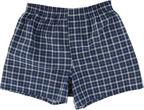 Fruit of the Loom Men's 5 Pack Contemporary Plaid and Stripe Boxer in Kuwait