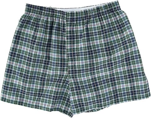 Fruit of the Loom Men's 5 Pack Contemporary Plaid and Stripe Boxer in Kuwait
