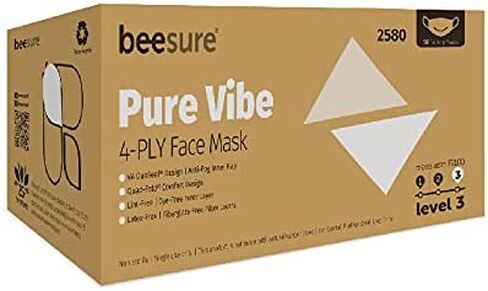 BeeSure Vibe Face Masks, Glamorous Pink (Pack of 50) in Kuwait