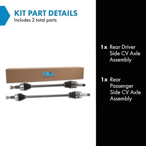 TRQ Front CV Axle Shaft Assembly Set Compatible with 07-12 Caliber Compass Patriot in Saudi Arabia
