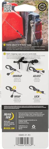 Nite Ize Knotbone bungee القابلة للتعديل - الحبل مع نهايات مقطع carabiner وطول قابلة للتعديل - سلك 5 مم - طول 6 "إلى 28" - الحجم 5 in Saudi Arabia