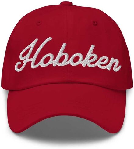 Hoboken Baseball Cap Hoboken Dad Hat Bold Bold Baseball Script California Ca Hat Hat Progroidered Gift in Saudi Arabia