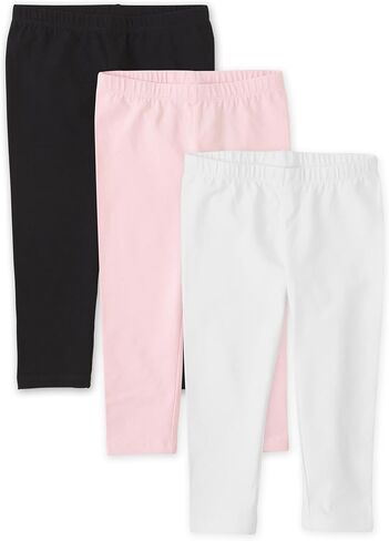 The Children's Place,Girls,Assorted Everyday Capri Leggings,Solid Multicolor 5-Pack,Small in Saudi Arabia