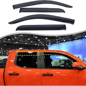 Aunginsy Side Window Rain Guards Visor Deflectors Compatible with Toyota Tacoma 2024 2025 Car Front Rear Channel Window Rain Guard Visor Weather Shield Deflector Vent Door Visor Trim Cover Accessories in Kuwait