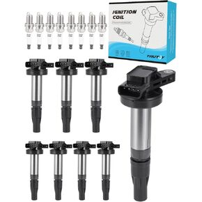 UF519 5C1420 E1019 Ignition Coil Pack 7090 Spark Plug Iridium 8PCS (4.0L 4.2L 4.4L) 2003-2010 For Jaguar S-Type Super Vanden Plas XF XJ8 XJR XK XK8 XKR, For Land Rover LR3 Range Rover Sport in Saudi Arabia