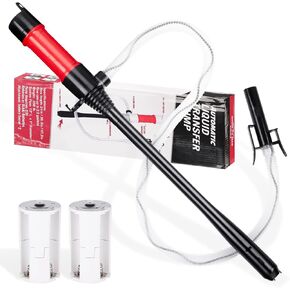 مضخة نقل وقود أوتوماتيكية محمولة، مستخرج زيت تدفق 2.6 جالون في الدقيقة مع توقف تلقائي، مضخة نقل بنزين مثالية سهلة الاستخدام مضخة وقود يدوية، للغاز والوقود والديزل ونقل المياه in Kuwait