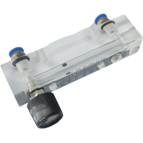 1pcs 0.1-25lpm أنبوب ملائمة O.D 6mm N2 مقياس تدفق النيتروجين مع صمام LZM-6T (0.5-5 LPM) in Kuwait