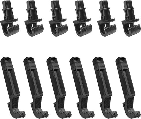 6pcs sunshade hook ablips ، متوافق مع 2005-2010 هوندا أوديسي ، استبدل OEM: 83-715-SHJ-A21ZA ، 83715-SHJ-A21ZA (أسود) in Saudi Arabia
