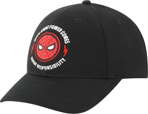Marvel Spider-Man Capball Cap ، قبعة Snapback للبالغين مع حافة منحنية ، متعددة ، مقاس واحد in Saudi Arabia