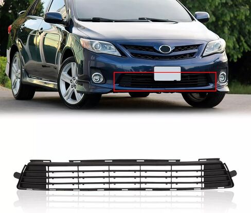 Front Bumper Upper & Lower Grille Assembly Fit For 2011 2012 2013 Toyota Corolla Air Intake Grille Grill Direct Replacement For TO1036125, TO1200340 | 5311202280, 5310002410C0 in Saudi Arabia