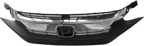 Set Left & Right Molding Grille Chrome Trim Grille Fit 2016 2017 2018 Honda Civic in Saudi Arabia