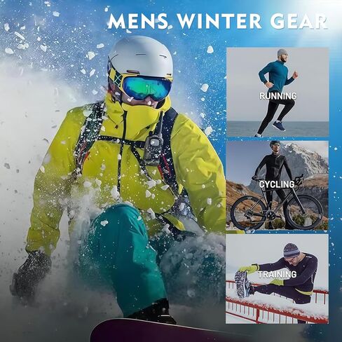 Long Sleeve Thermal Compression Shirts for Men, Thermal Shirts Fleece Lined for Athletic Base Layer Cold Weather in Saudi Arabia