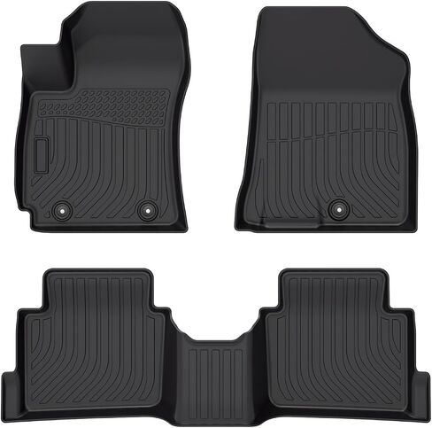 Cartist Custom Fit for Floor Mats Hyundai Santa Cruz 2022 2023 2024 2025 All Weather Anti-Slip Floor Liners for Santa Cruz Accessories Front & 2nd Row Heavy Duty in Kuwait