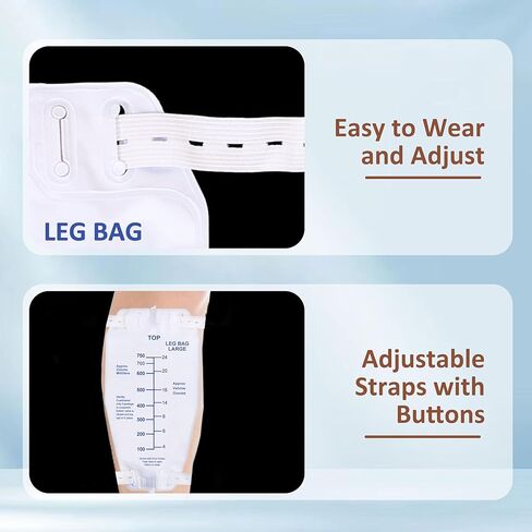 10-Piece Latex Catheter Set with 2000ml Collection Bag & 750ml Portable Leg Bag – Leak-Resistant Design, Flexible Tubing, Secure Fi(30mm) in Saudi Arabia
