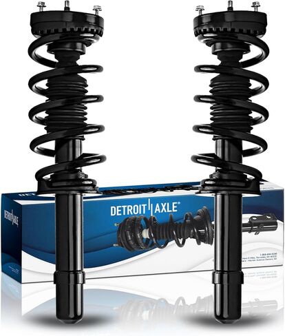 Detroit Axle - AWD Front 2pc Struts for 12-22 Chrysler 300 Dodge Charger, 2 Struts & Coil Spring Assembly 2012 2013 2014 2015 2016 2017 2018 2019 2020 2021 2022 Replacement Suspension Shocks in Saudi Arabia