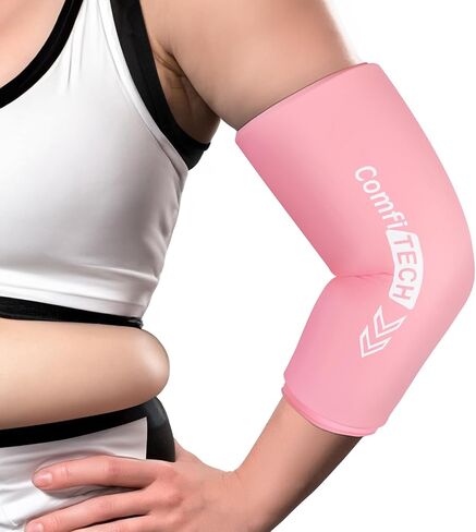 Comfitech Elbow Ice Pack Wrap and Tennis Golfers Sleeve for Arm and Calf, Large, Purple in Kuwait