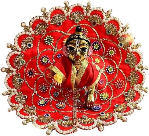 Laddu Gopal Dress Size 6 l Ladoo Gopal Dress l Kanha Ji Dress (Set of 6 Poshak) Size 0 1 2 3 4 5 6 in Saudi Arabia