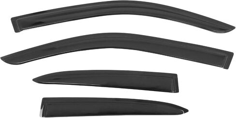 IKON MOTORSPORTS Tape on Window Visors Compatible with 2019-2025 Lexus UX-Series UX200 UX250h UX300h, Acrylic Smoke/Tinted Rain Guards, Side Window Wind Deflectors 4PCS in Saudi Arabia
