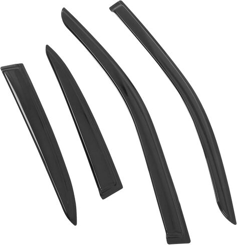 IKON MOTORSPORTS Tape on Window Visors Compatible with 2019-2025 Lexus UX-Series UX200 UX250h UX300h, Acrylic Smoke/Tinted Rain Guards, Side Window Wind Deflectors 4PCS in Saudi Arabia