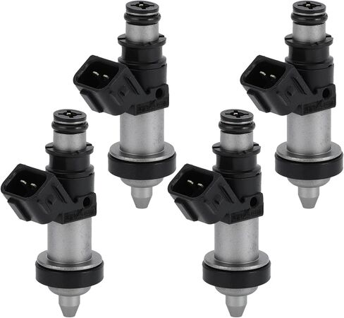 Fuel Injector, Engine Fuel Injection Nozzle No.06164-PCA-000 for Honda CR-V EX, LX 1999-2001 2.0L for Honda CR-V SE 2000-2001 2.0L Black, 4 Pcs in Saudi Arabia