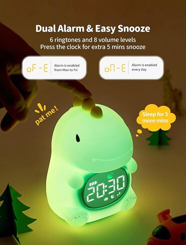 MASHI Capybara Alarm Clock with Night Light, Digital Alarm Clock for Kids, Cute Capybara Night Light, Snooze, Adjustable Brightness,Gift for Kids Girls Boys Teens Birthday Room Decor in Kuwait