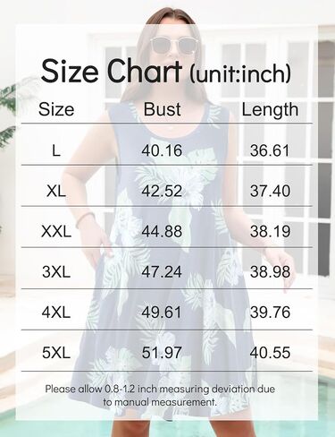 JollieLovin Women Summer Sundress Plus Size Tank Sleeveless T-Shirt Dress Beach Swing Loose Fit Casual in Saudi Arabia