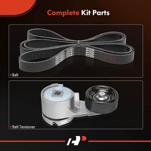 A-Premium Engine Serpentine Belt Drive Kit Compatible with Ford Mustang 1988 1989 1990 1991 1992 1993-5.0L in Saudi Arabia