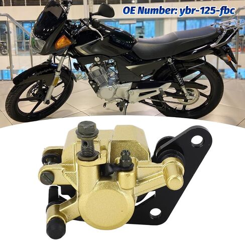 Front Brake Caliper with Brake Pad Ybr 125 fbc Metal Enhanced Safety Easy Installation Front Brake Caliper Assembly Fit for YBR125 2007 to 2017 in Saudi Arabia