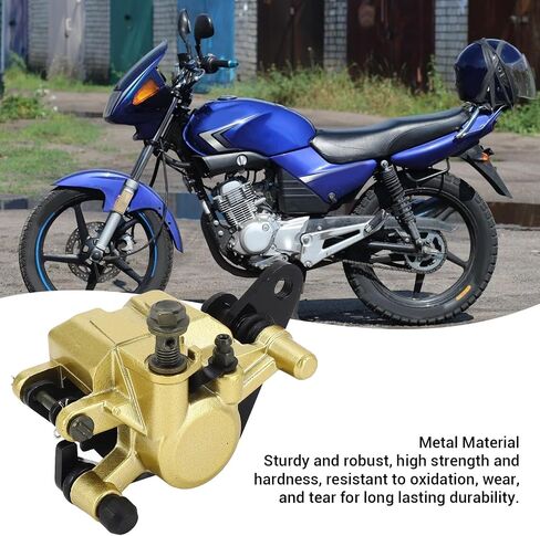 Front Brake Caliper with Brake Pad Ybr 125 fbc Metal Enhanced Safety Easy Installation Front Brake Caliper Assembly Fit for YBR125 2007 to 2017 in Saudi Arabia