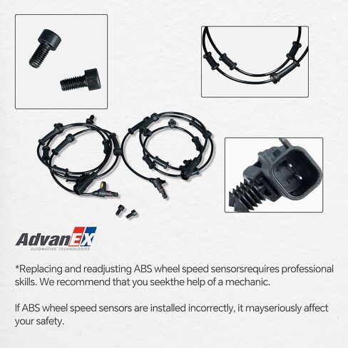 68003281AC 2 PCS ABS SPEED SESSOR الجبهة اليسرى واليمين متوافق مع JEEP 2007-2017 WRANGLER /2018 WRANGLER JK ، استبدل 68003281AA ALS1918 in Saudi Arabia